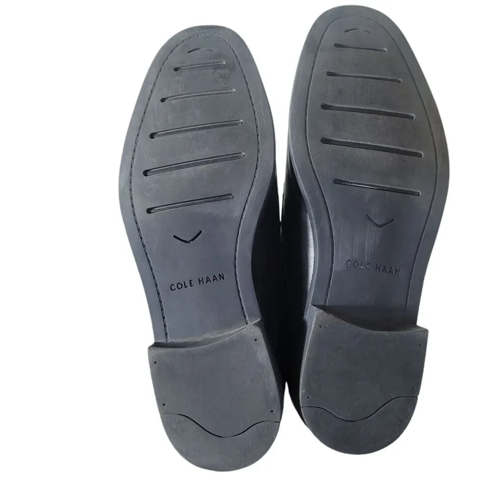 Cole‎ Haan Dustin Plain Oxford II Dress Shoes Men's Size 8 M Black Preppy